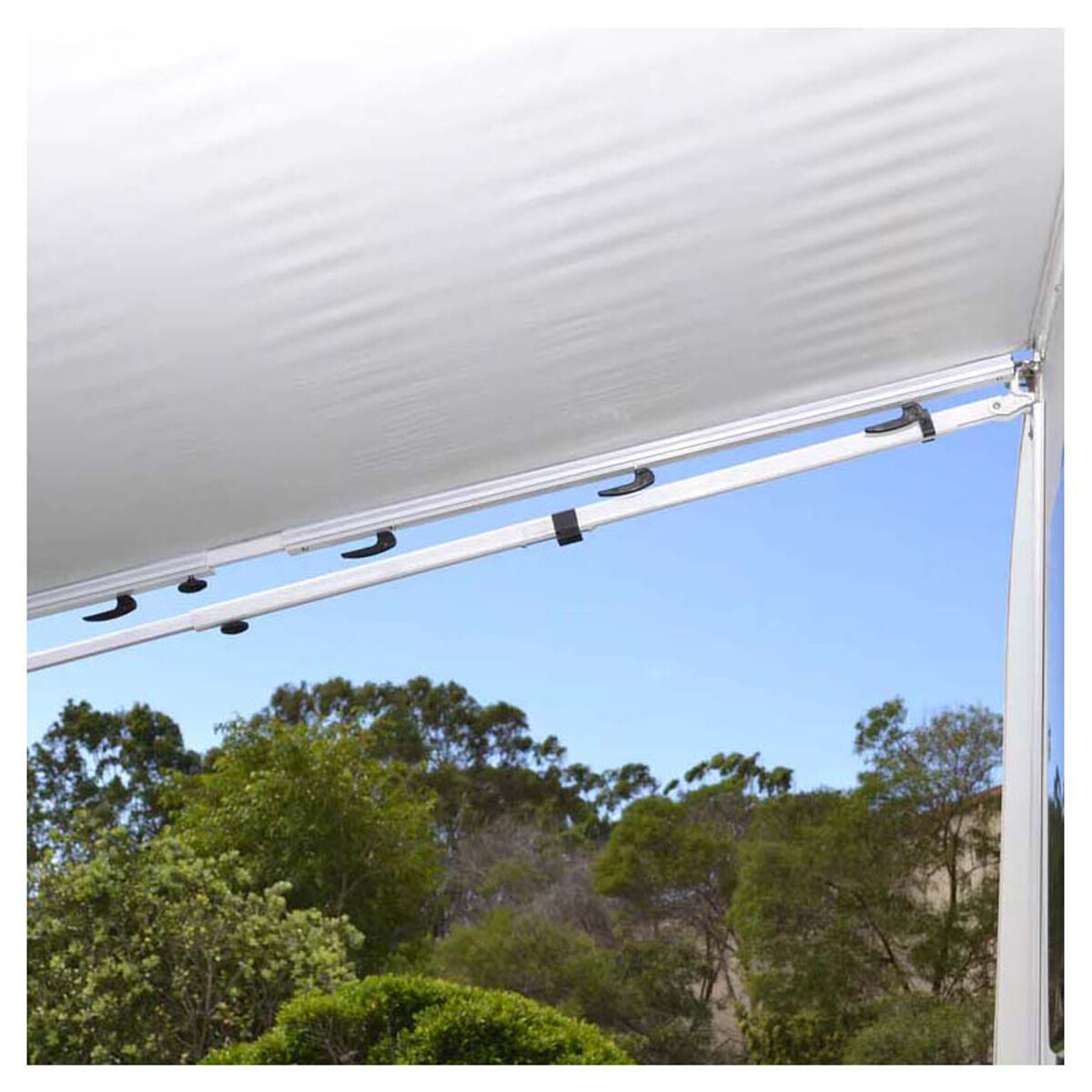 Aussie Traveller Anti Flap Kit Black 2.1x2.2m, , bcf_hi-res