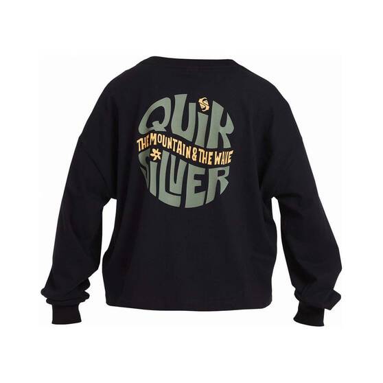 Quiksilver Power Play Long Sleeve Shirt for Women, Black, bcf_hi-res