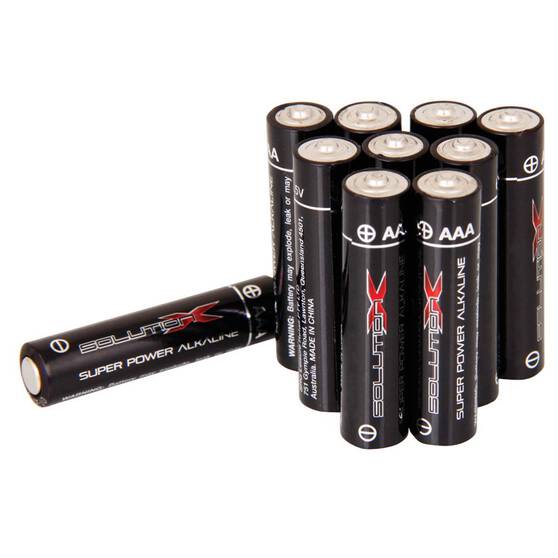 Solution X AAA Alkaline Batteries 10 Pack, , bcf_hi-res