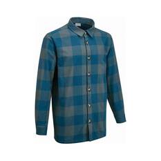 OUTRAK Men’s Fleece Lined Shacket Blue Check M, Blue Check, bcf_hi-res