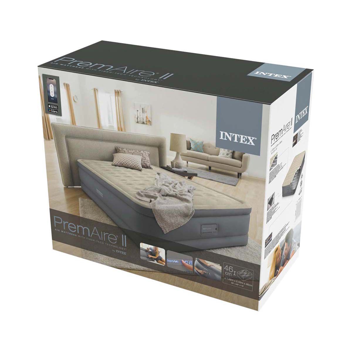 Intex PremAire II 240V BIP Queen Air Bed BCF