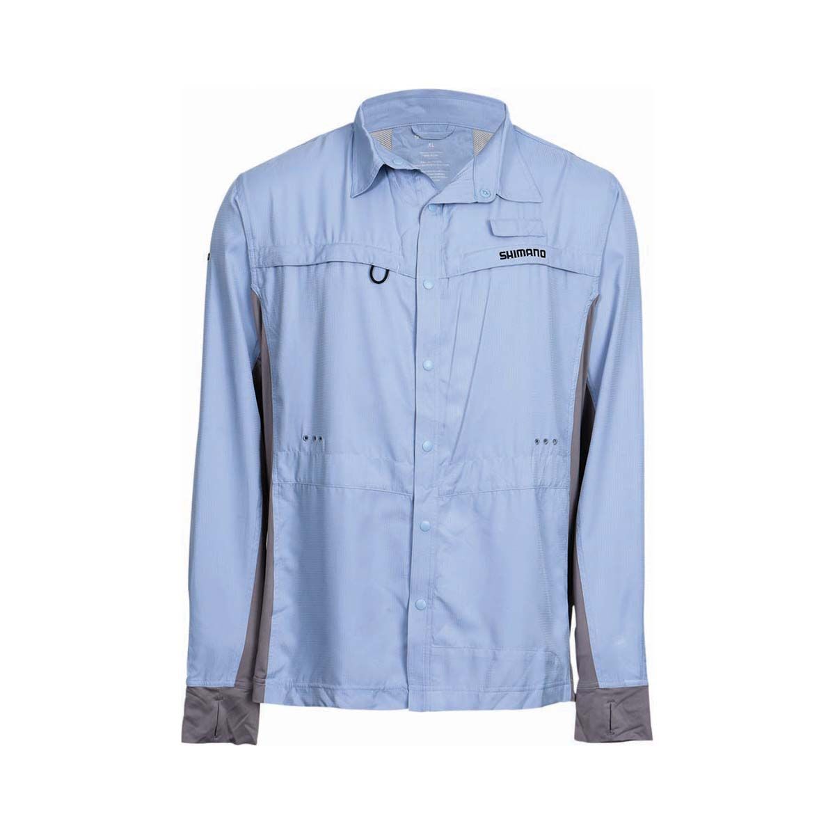 Shimano Men's Pro Vented Stretch Fishing Shirt Cloudburst S, Cloudburst, bcf_hi-res