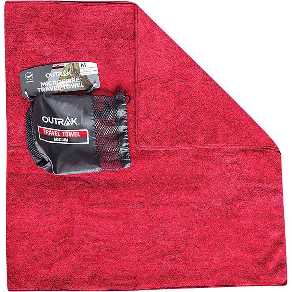 OUTRAK Microfibre Towel - Extra Large Deep Red Extra Large, Deep Red, bcf_hi-res