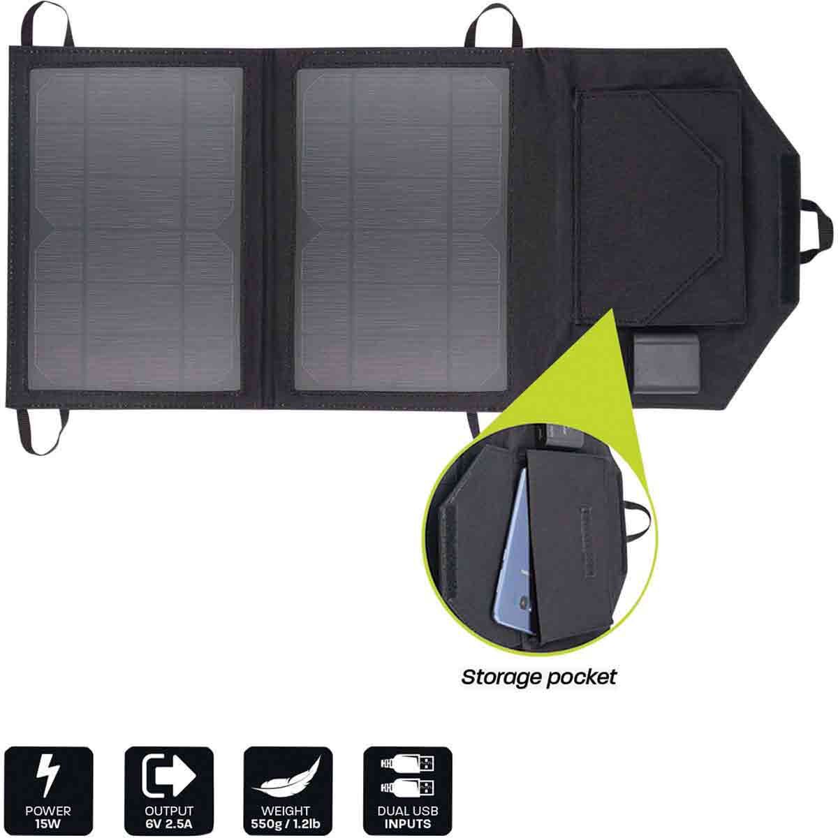 Hardkorr 15W Dual USB Solar Charger BCF