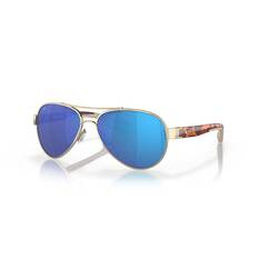 Costa Loreto Women's Polarised Sunglasses Rose Gold with Blue Lens, , bcf_hi-res