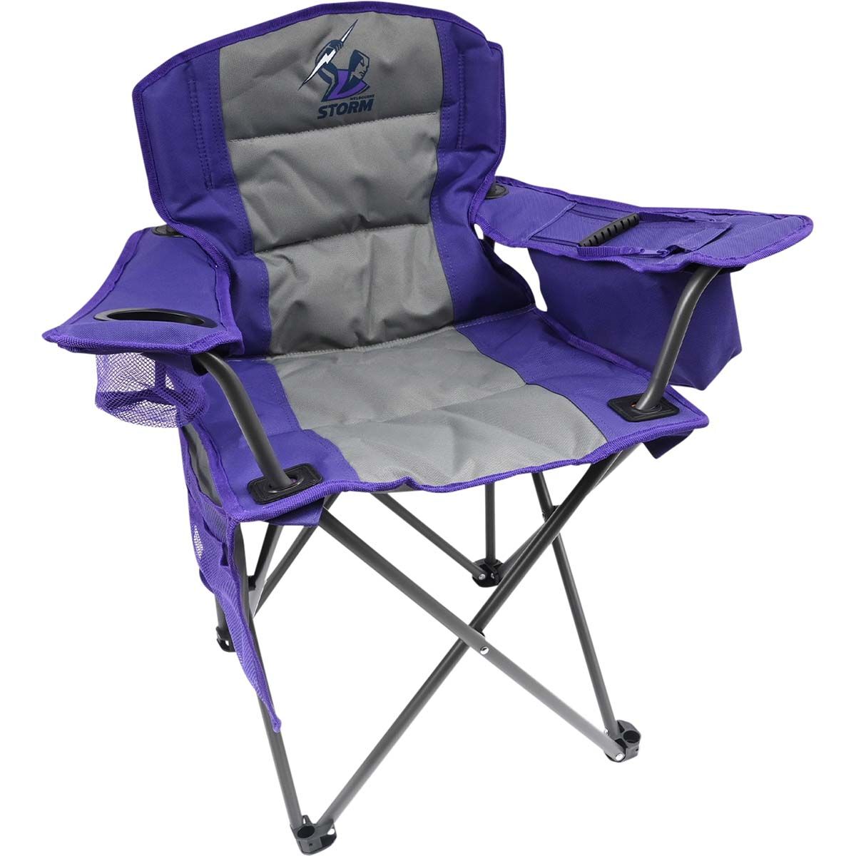 NRL Melbourne Storm Kids Camp Chair 70kg, , bcf_hi-res