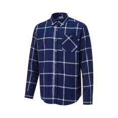 OUTRAK Unisex Flannel Shirt, Navy, bcf_hi-res