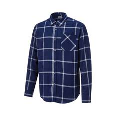 OUTRAK Unisex Flannel Shirt Navy S, Navy, bcf_hi-res