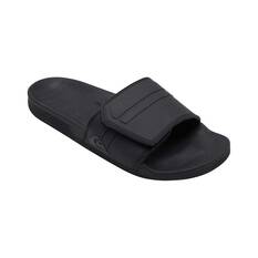 Quiksilver Men’s Adjust Rivi Slides Black/Grey US 8, Black/Grey, bcf_hi-res