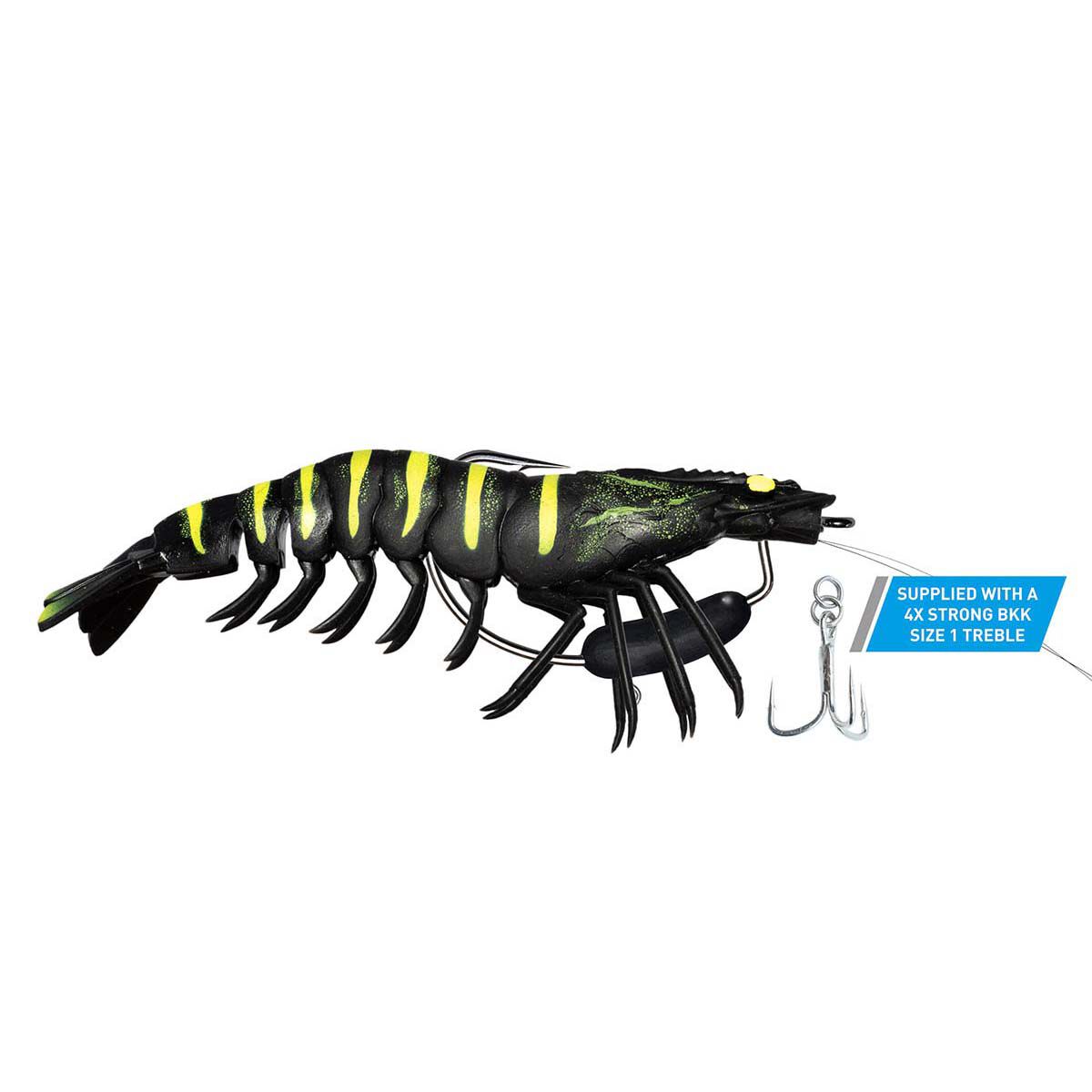 Chasebait Flick Prawn Heavy Lure 180mm Black Tiger, Black Tiger, bcf_hi-res