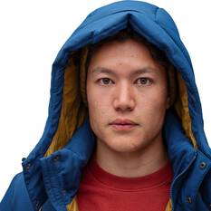 macpac Mens Heritage Hooded Down Jacket Blue M, Blue, bcf_hi-res