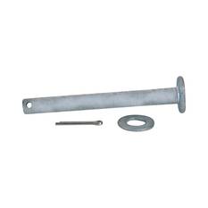 Atlantic Boat Roller Spindle 4.5" Forged Roller Spindle Incl Washer & Spilt Pin M16x145mm Galvanised, , bcf_hi-res