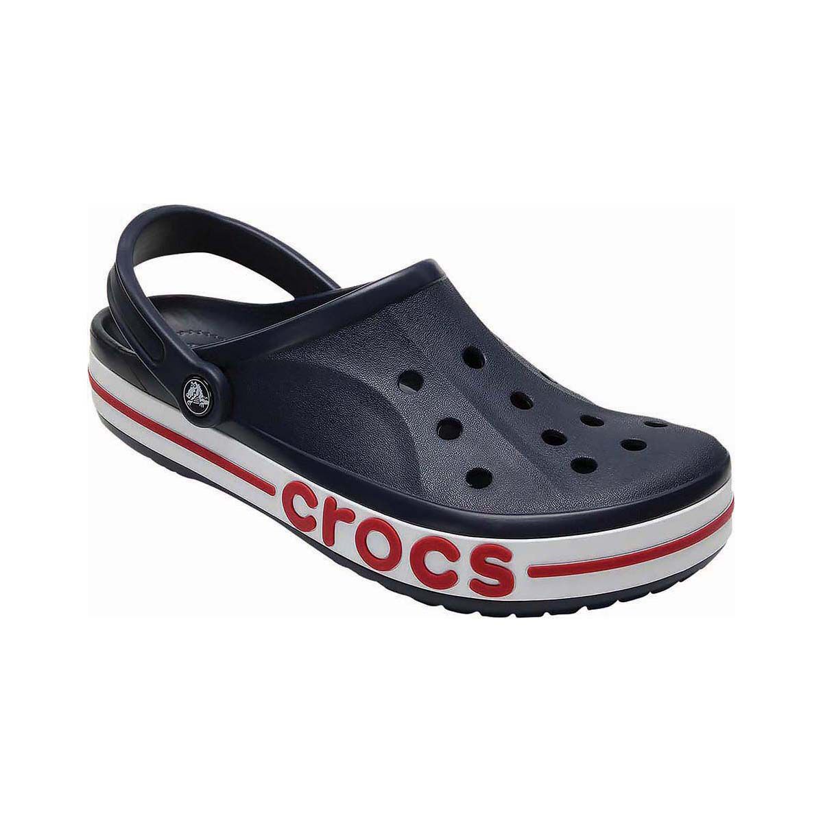 Crocs Unisex Bayaband Clogs, Navy/Pepper, bcf_hi-res