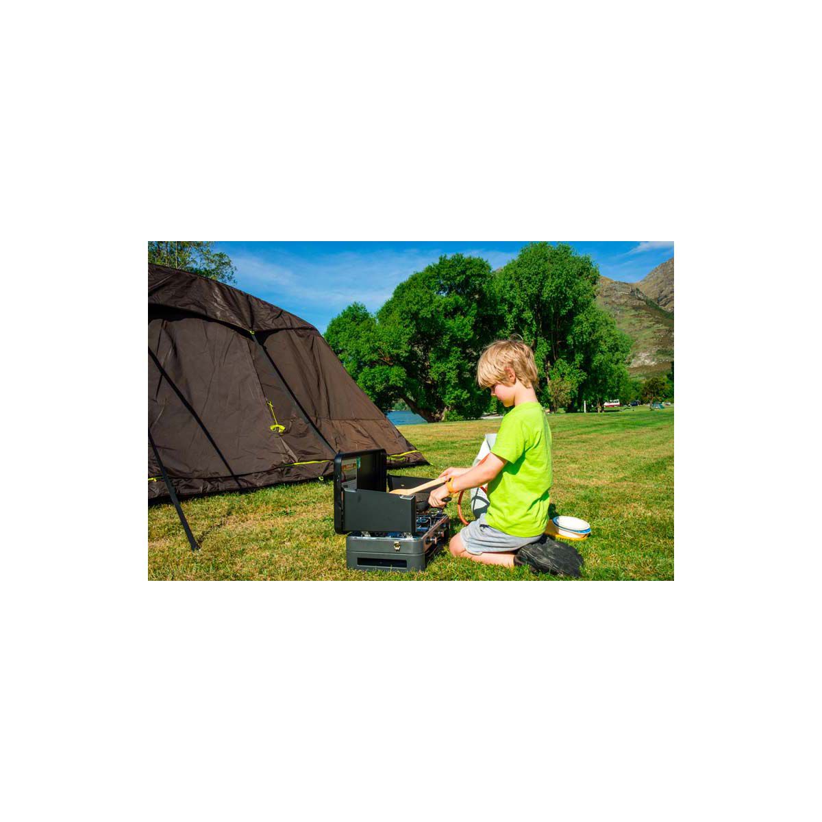 Zempire Deluxe 2 Burner Stove and Grill, , bcf_hi-res