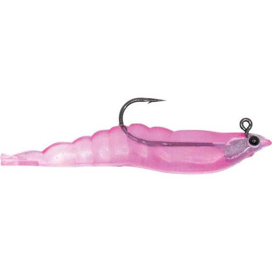 MMD Soft Prawn Light Soft Plastic Lure 50mm Pink, Pink, bcf_hi-res