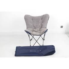 Wanderer Plush Half Moon Chair 120kg, , bcf_hi-res