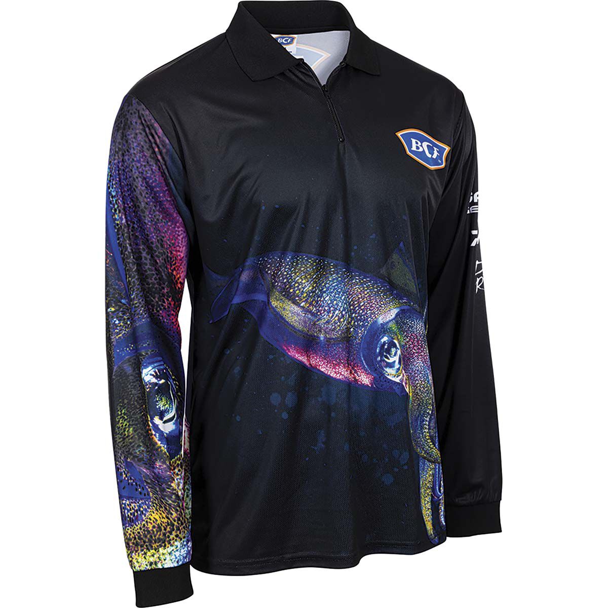 BCF Men&rsquo;s Squid Fishing Shirt, Black, bcf_hi-res