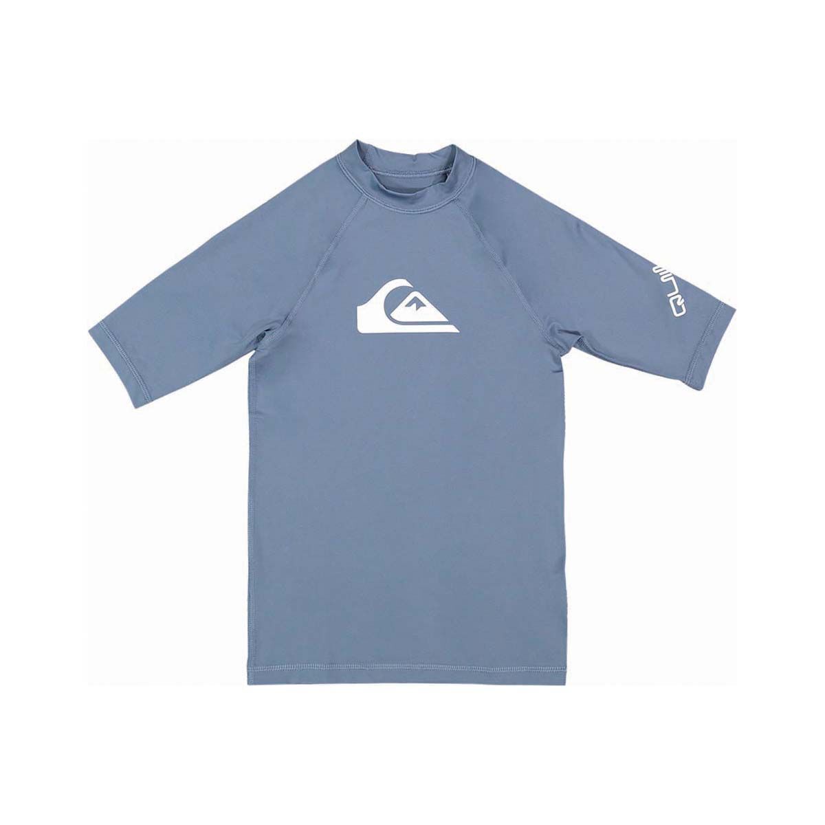 Quiksilver Kids&rsquo; All Time Short Sleeve Rashie China Blue 8, China Blue, bcf_hi-res