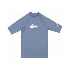 Quiksilver Kids’ All Time Short Sleeve Rashie, China Blue, bcf_hi-res