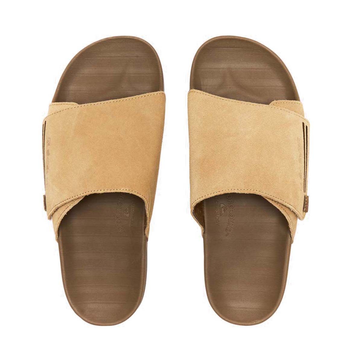 Quiksilver Men&rsquo;s Sunset Suede Slides Tan 8, Tan, bcf_hi-res