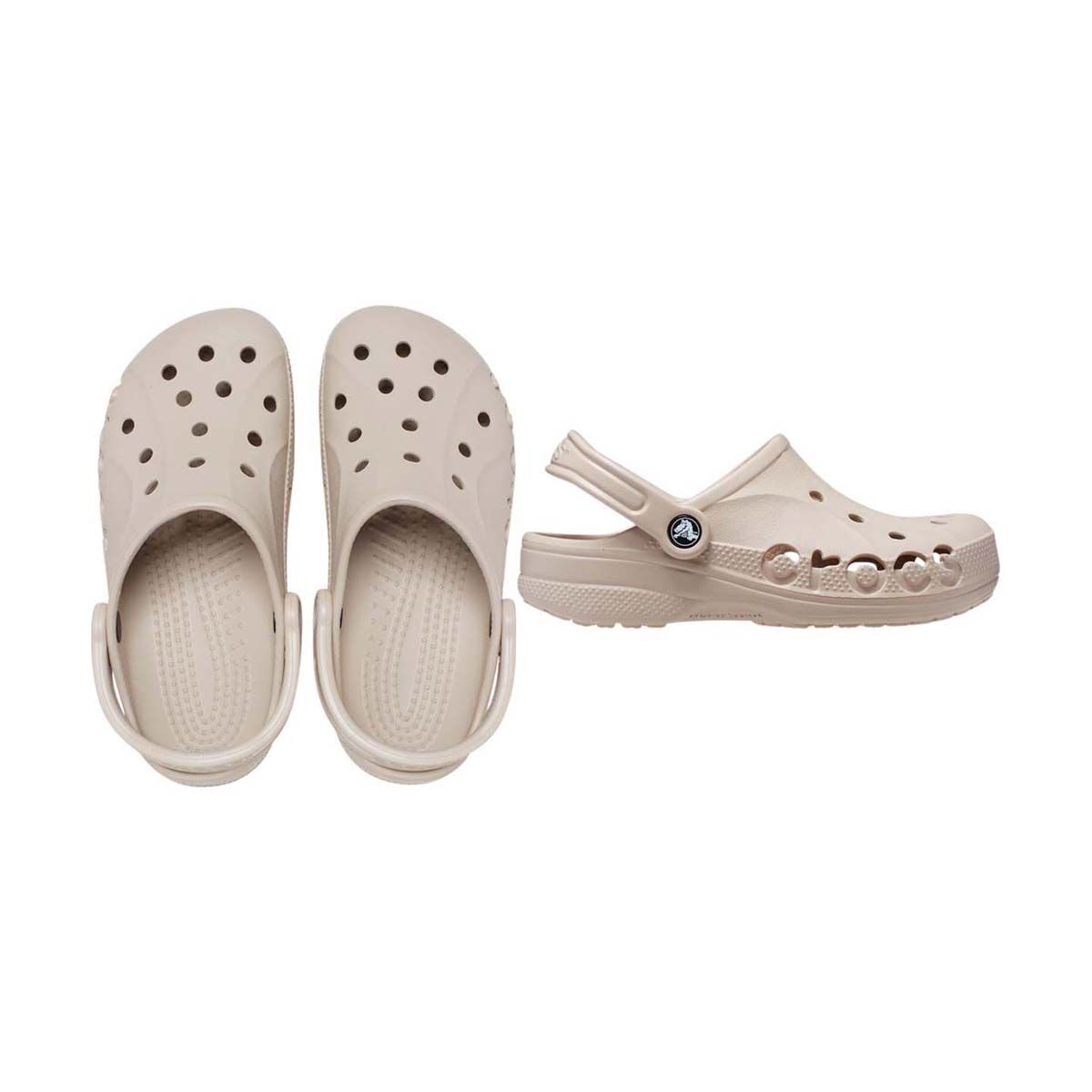 Crocs Unisex Baya Clogs, Cobblestone, bcf_hi-res