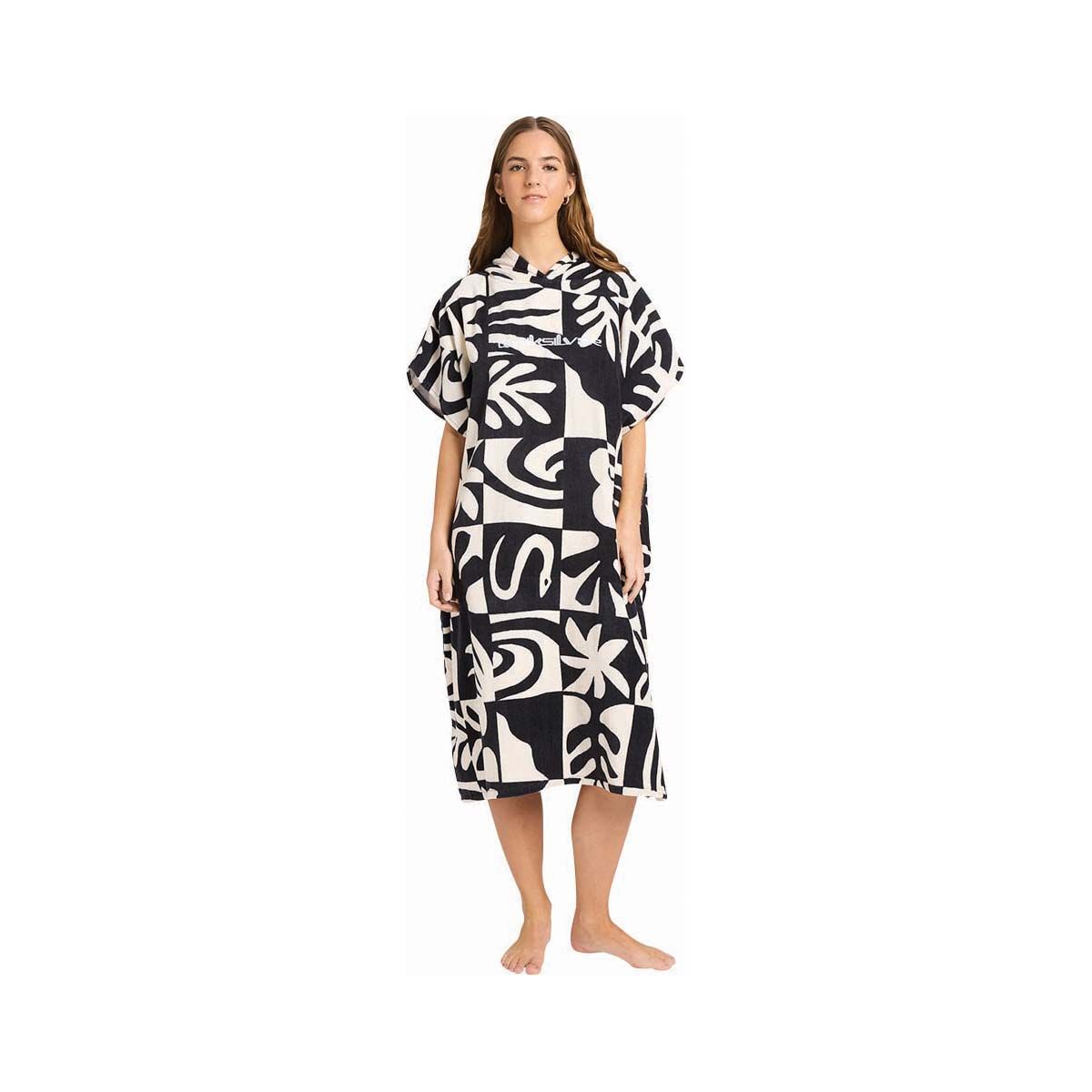 Quiksilver Women&rsquo;s Coastal Poncho Towel Birch OSFM, Birch, bcf_hi-res