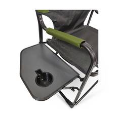 Wanderer Lightweight Directors Chair with Side Table 135kg, , bcf_hi-res