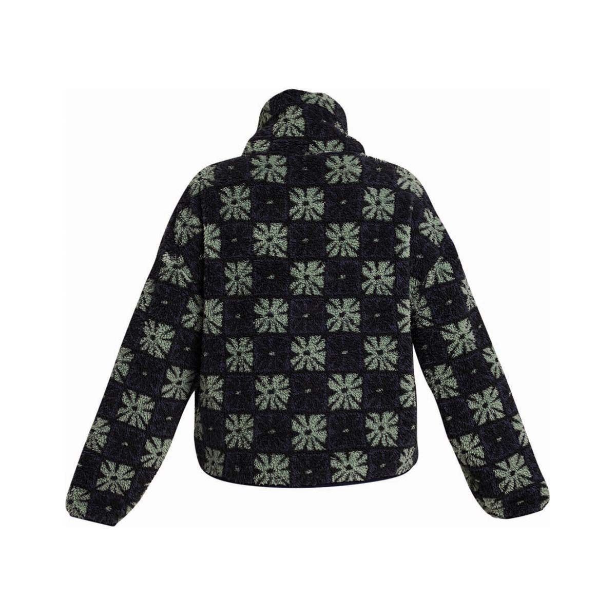 Quiksilver Women&rsquo;s Winter Blossom Sherpa Fleece Blue Nights S, Blue Nights, bcf_hi-res