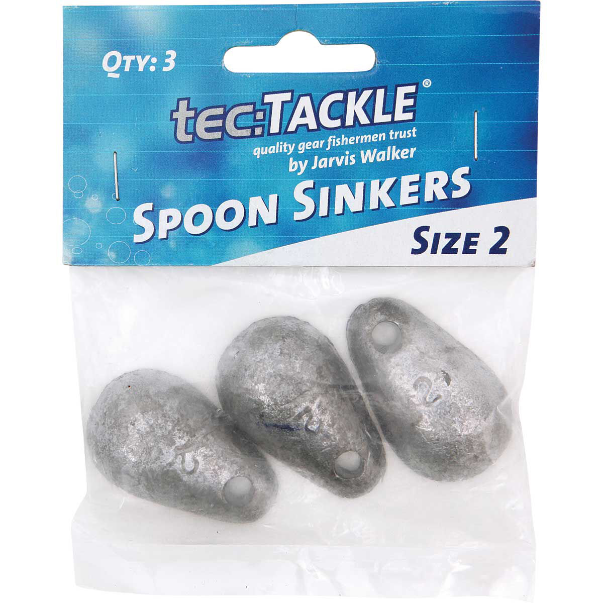 Tectackle Spoon Sinker Size 2 3 Pack | BCF