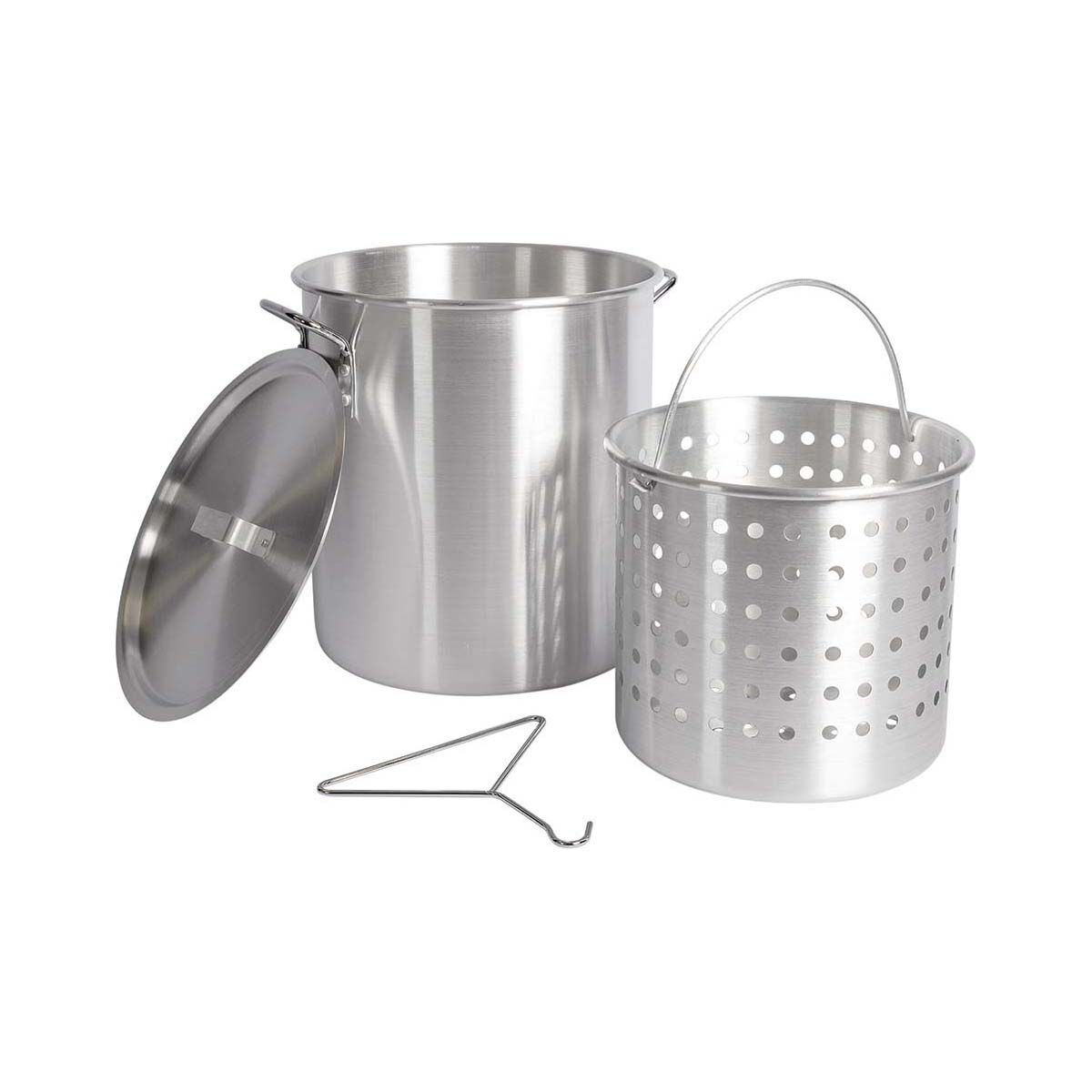 Campfire Aluminium Stock Pot and Basket 30L, , bcf_hi-res