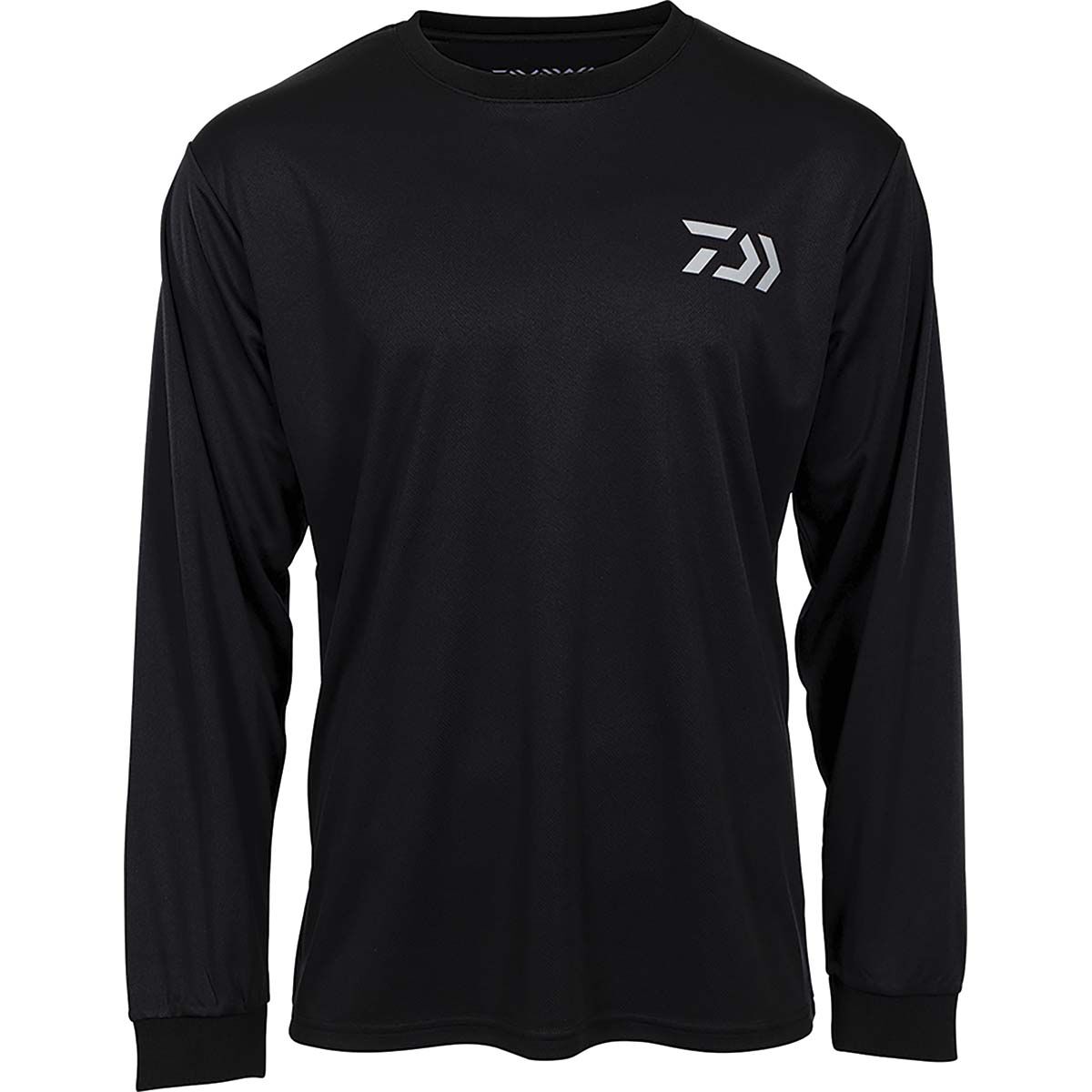 Daiwa Men's Crew Fishing Shirt, Black, bcf_hi-res