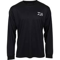 Daiwa Men's Crew Fishing Shirt, Black, bcf_hi-res