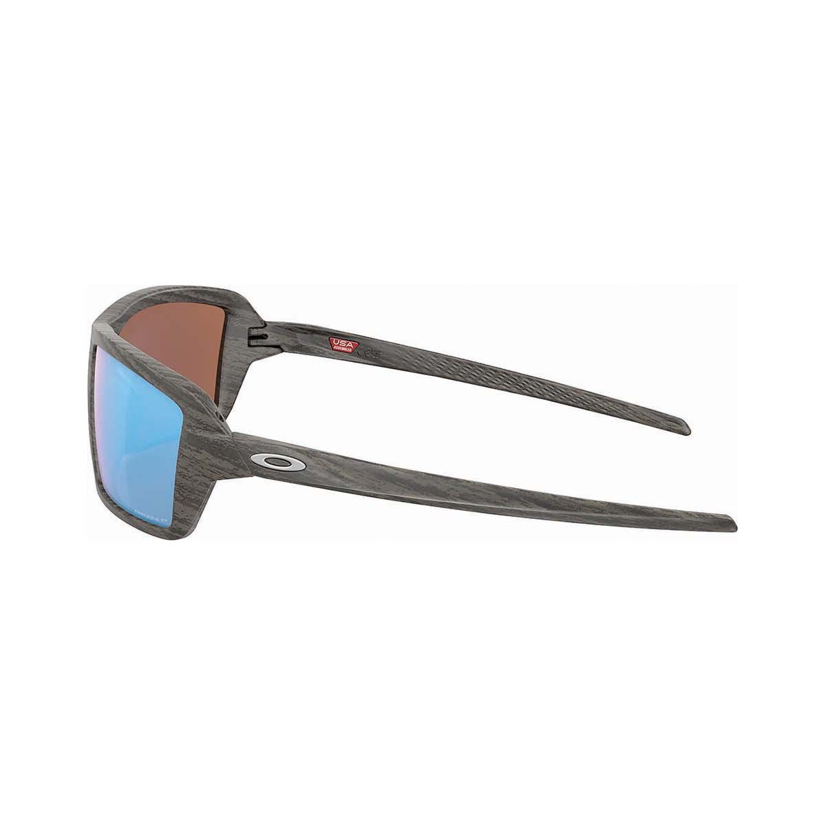 Oakley Cables Sunglasses Woodgrain with Prizm Deepwater Polarised Lens, , bcf_hi-res