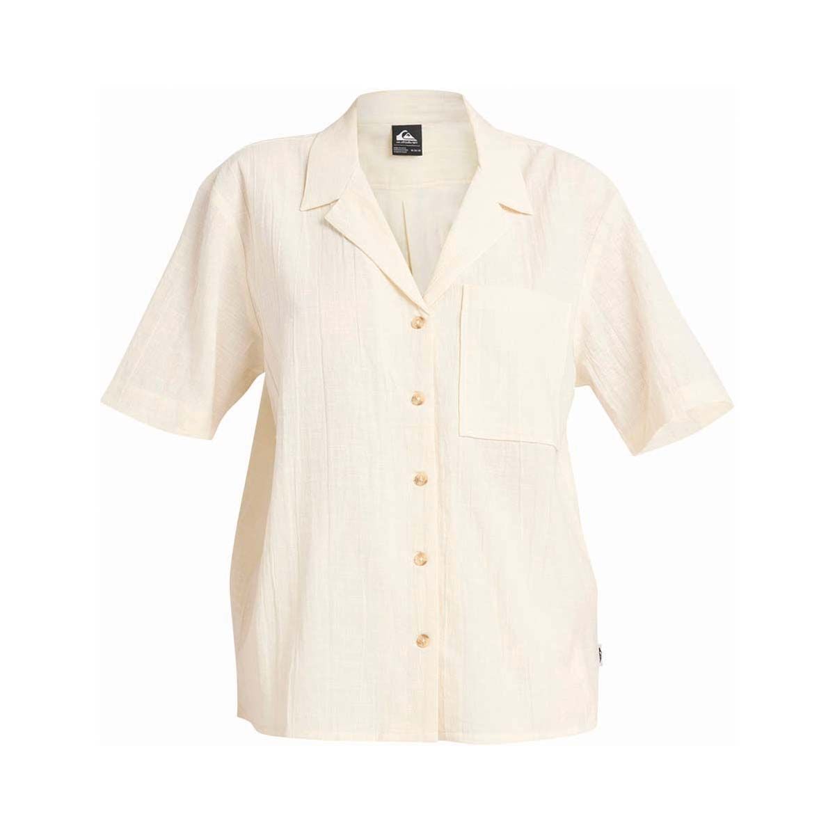 Quiksilver Women&rsquo;s Serene Short Sleeve Tee, Birch White, bcf_hi-res