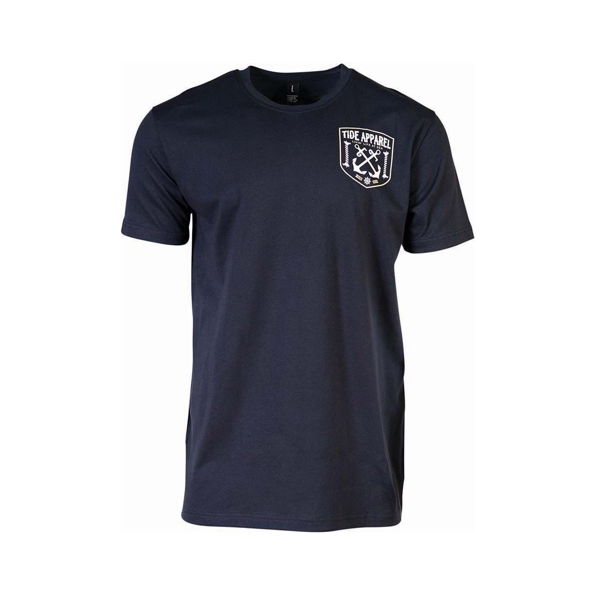 Tide Apparel Men's Sea Short Sleeve Tee Navy S, Navy, bcf_hi-res