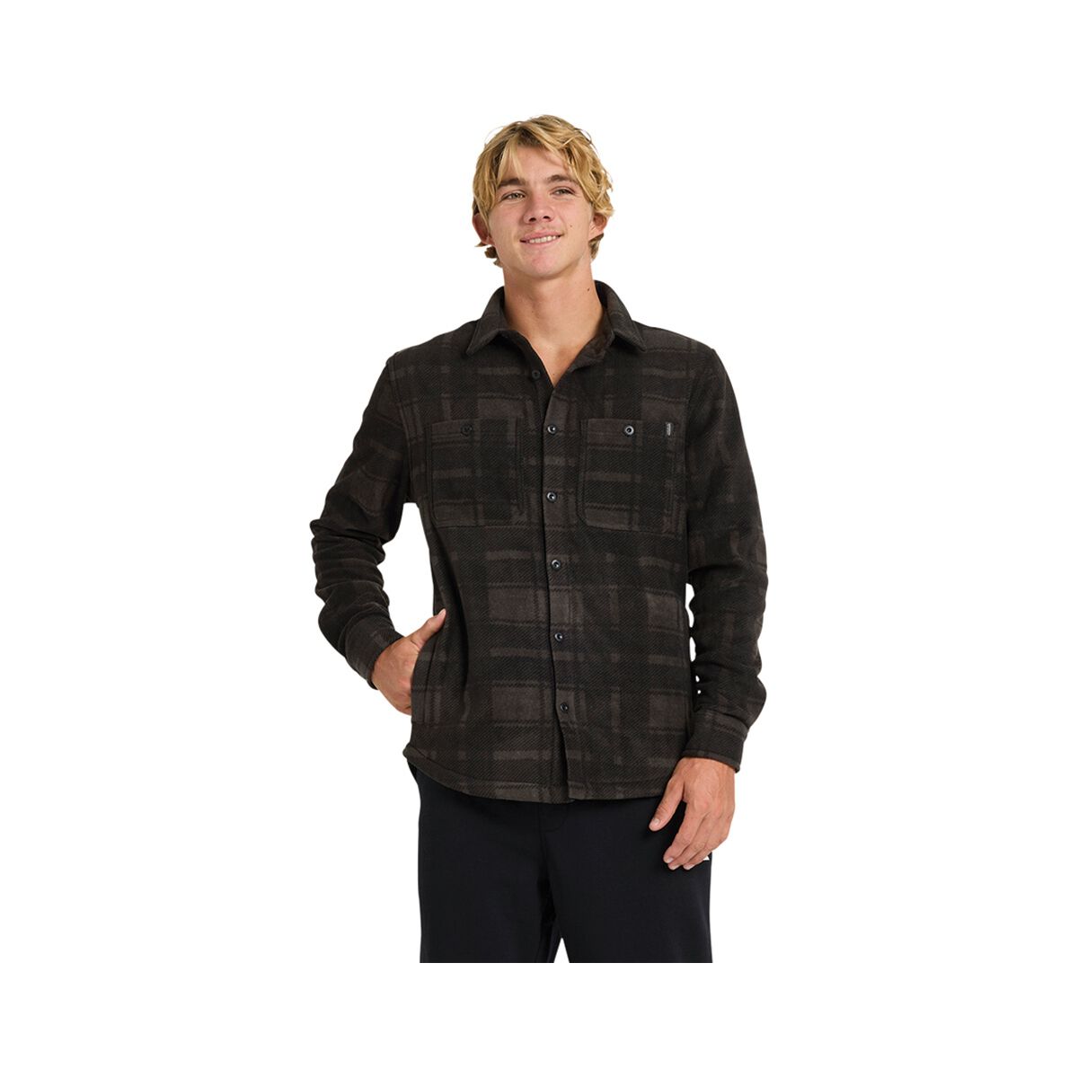 Quiksilver Men&rsquo;s North Sea Expedition III Flannel Long Sleeve Shirt, Espresso, bcf_hi-res