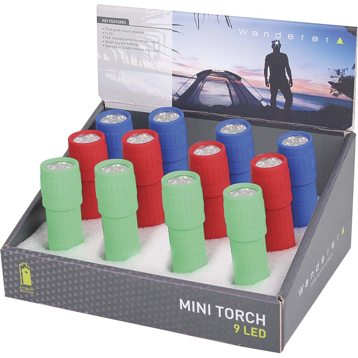 BCF Mini 9 LED Torch, , bcf_hi-res