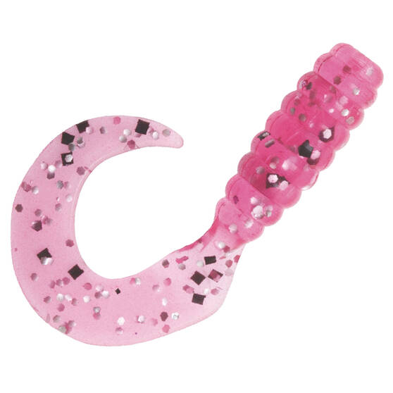 ZMan GrubZ Soft Plastic Lure 2.5in 8 Pack Electric Pink, Electric Pink, bcf_hi-res