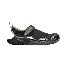 Crocs Unisex Swiftwater Deck Sandals Black M7/W9, Black, bcf_hi-res