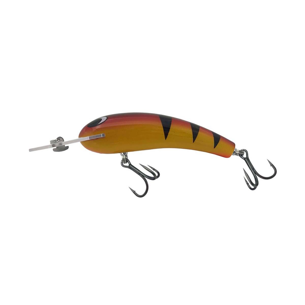 Warlock Native Lolly Hardy Body Lure 90mm 2.5m Orange Tiger, Orange Tiger, bcf_hi-res