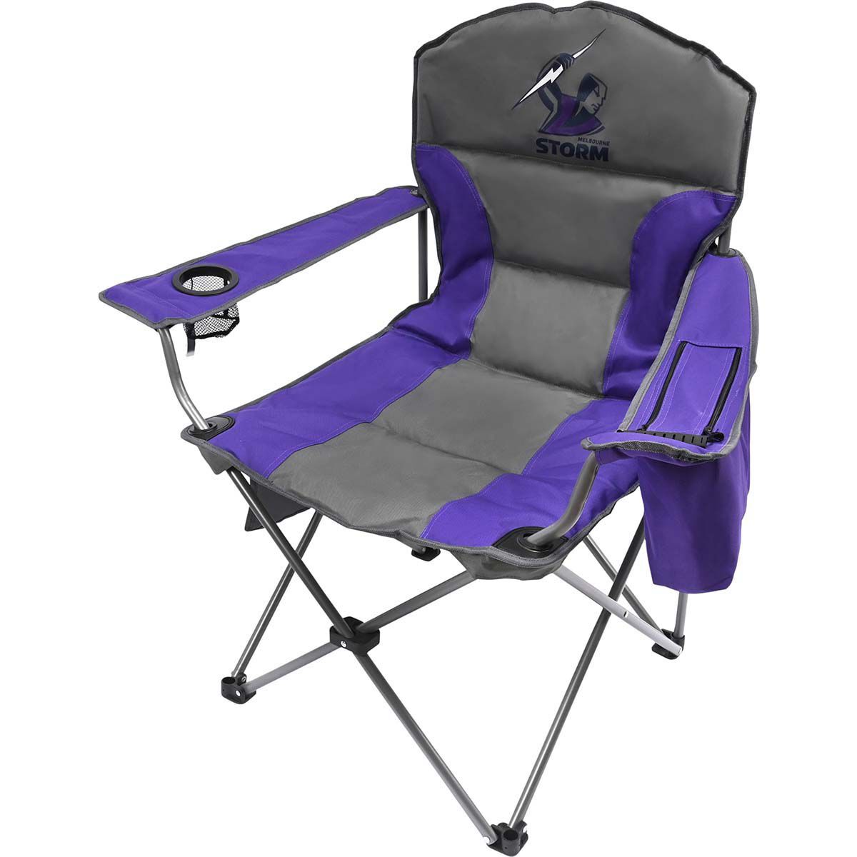 NRL Melbourne Storm Camp Chair 130kg, , bcf_hi-res