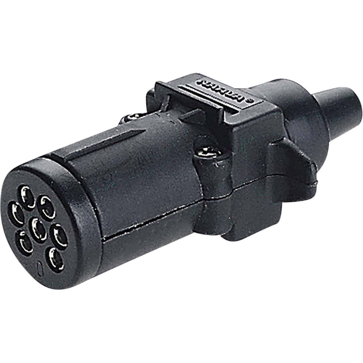 Narva 7 Pin Small Round Plastic Trailer Plug, , bcf_hi-res