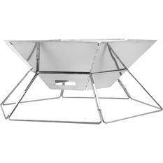 Wanderer Stainless Steel Folding Fire Pit with Grill, , bcf_hi-res