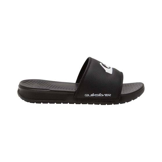 Quiksilver Youth Bright Coast Slides, Black/White/Black, bcf_hi-res
