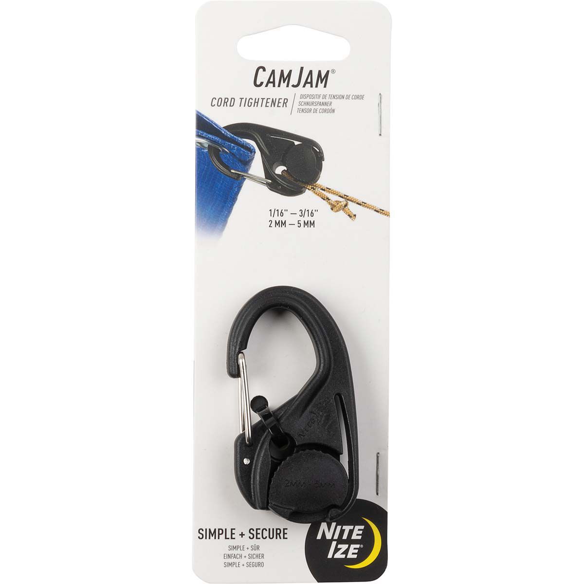 Nite Ize CamJam Cord Tightener Black, , bcf_hi-res