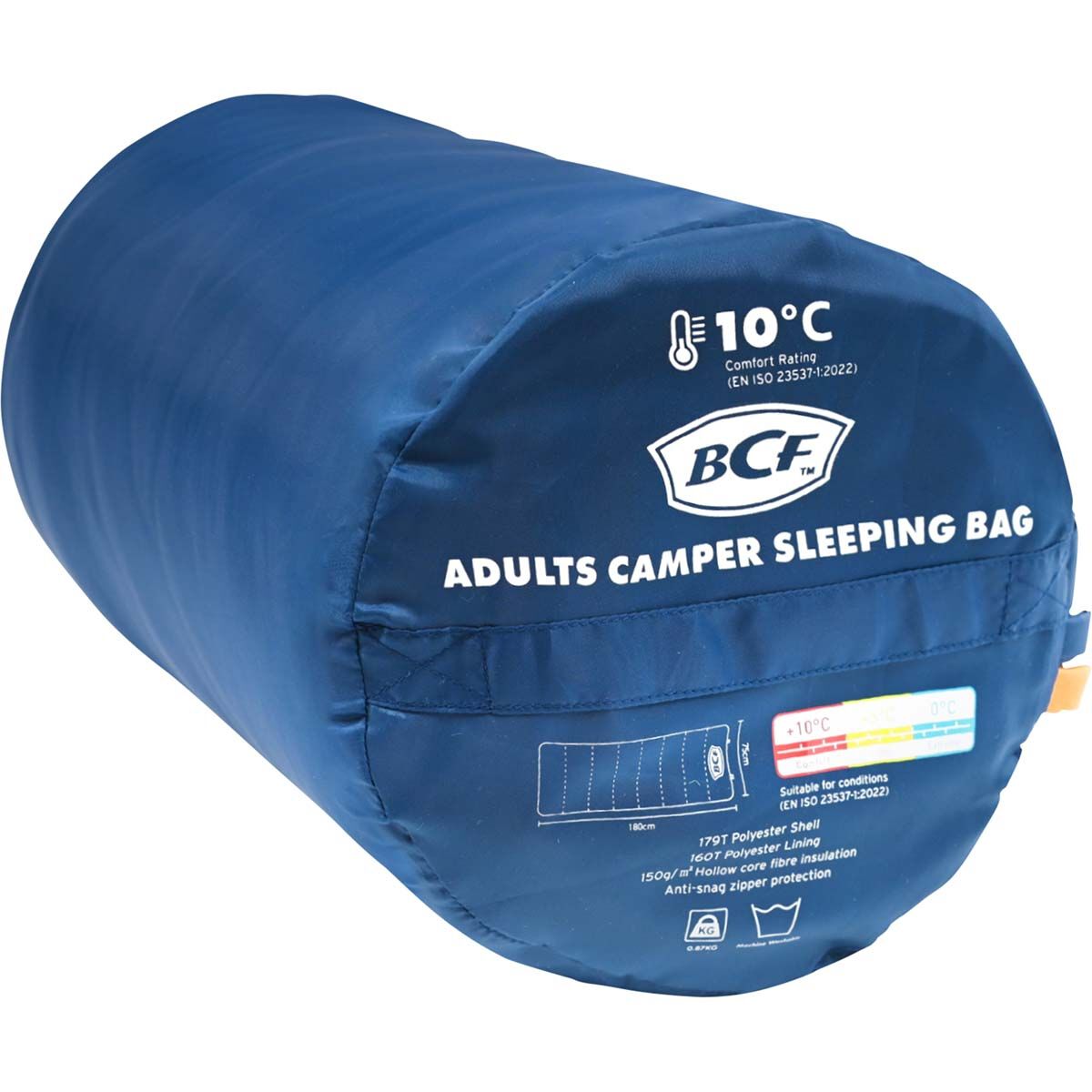 BCF Adults Camper Sleeping Bag 10&deg;, , bcf_hi-res