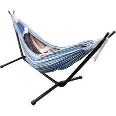Wanderer Seafoam Stripe Double Hammock, , bcf_hi-res