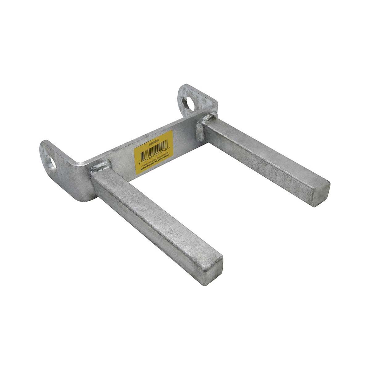 Atlantic Boat Trailer Bracket 6" Twin Stem Keel Roller Galvanised, , bcf_hi-res