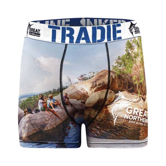 Tradie x Great Northern Brewing Co. Men's Emerald Creek Trunks 2XL, , bcf_hi-res