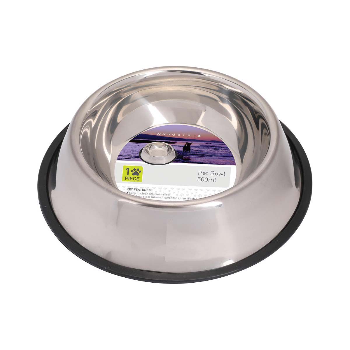 Wanderer Stainless Steel Dog Bowl Bcf